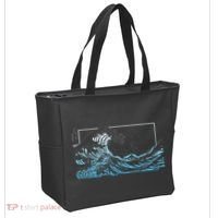 Blue Great Wave Off Kanagawa Tote Bag thumb 2