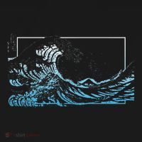 Blue Great Wave Off Kanagawa Tote Bag thumb 4