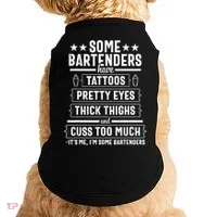 Bartender Gift Women Thighs  Doggie Tank thumb 0