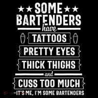 Bartender Gift Women Thighs  Doggie Tank thumb 4
