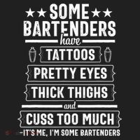 Bartender Gift Women Thighs  Hat thumb 2
