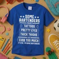Bartender Gift Women Thighs  Kids T-Shirt thumb 3