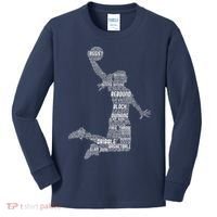 Basketball Girl Women Kids Long Sleeve Shirt thumb 0