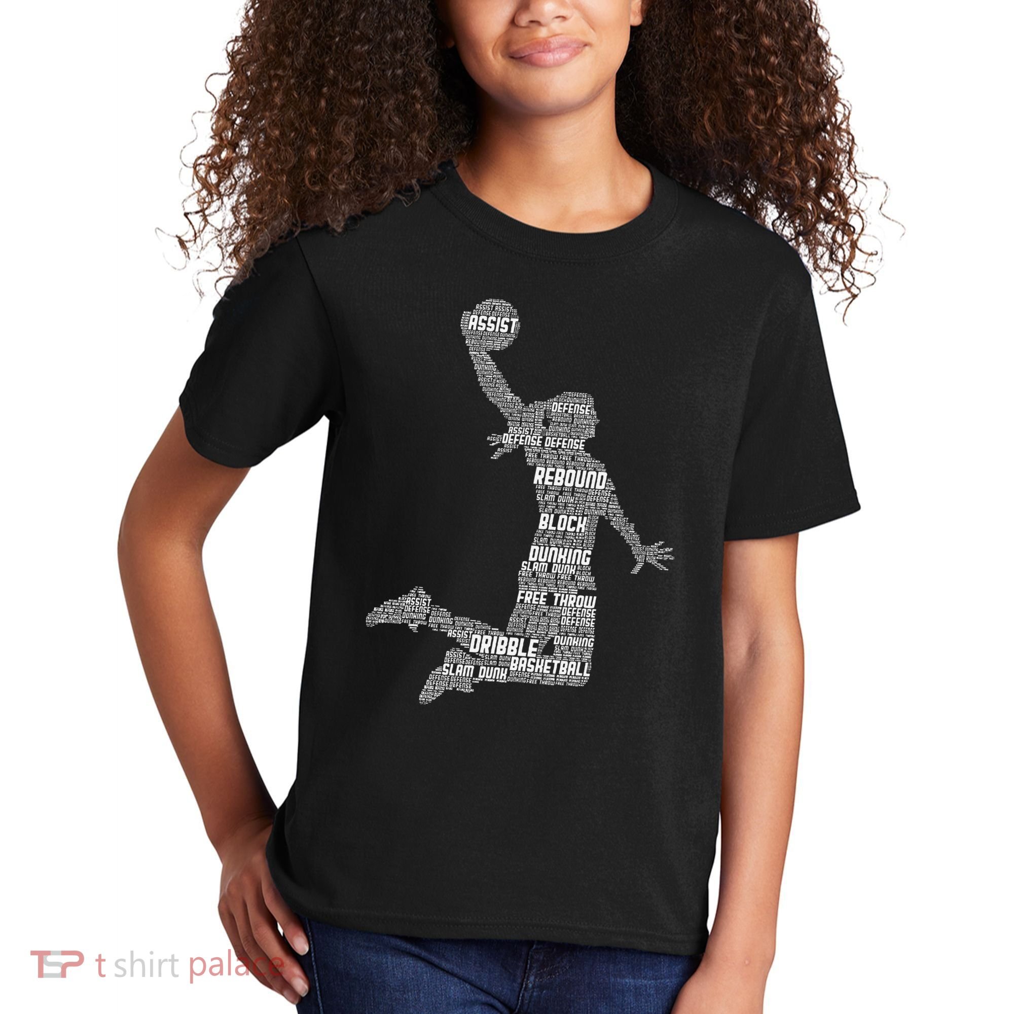 Basketball Girl Women Kids T-Shirt