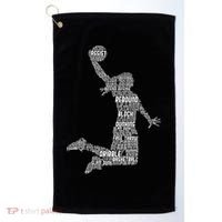 Basketball Girl Women Golf Towel thumb 0