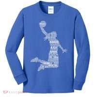 Basketball Girl Women Kids Long Sleeve Shirt thumb 0
