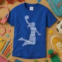 Basketball Girl Women Kids T-Shirt thumb 3