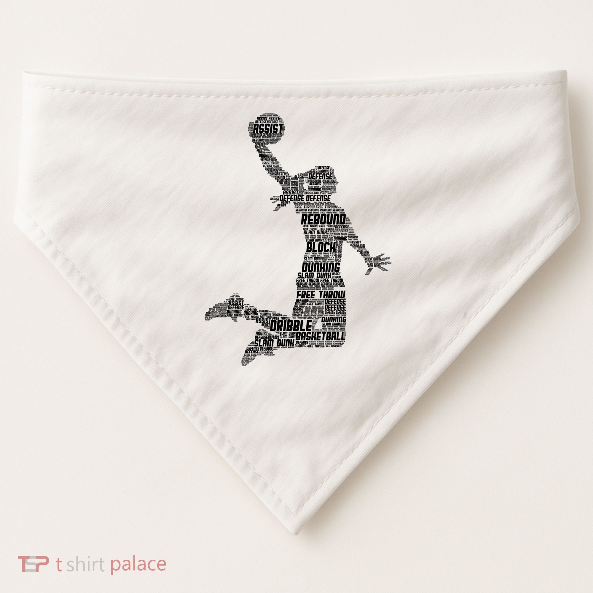 Basketball Girl Player USA-Made Doggie Bandana