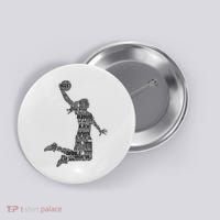 Basketball Girl Player Button thumb 0