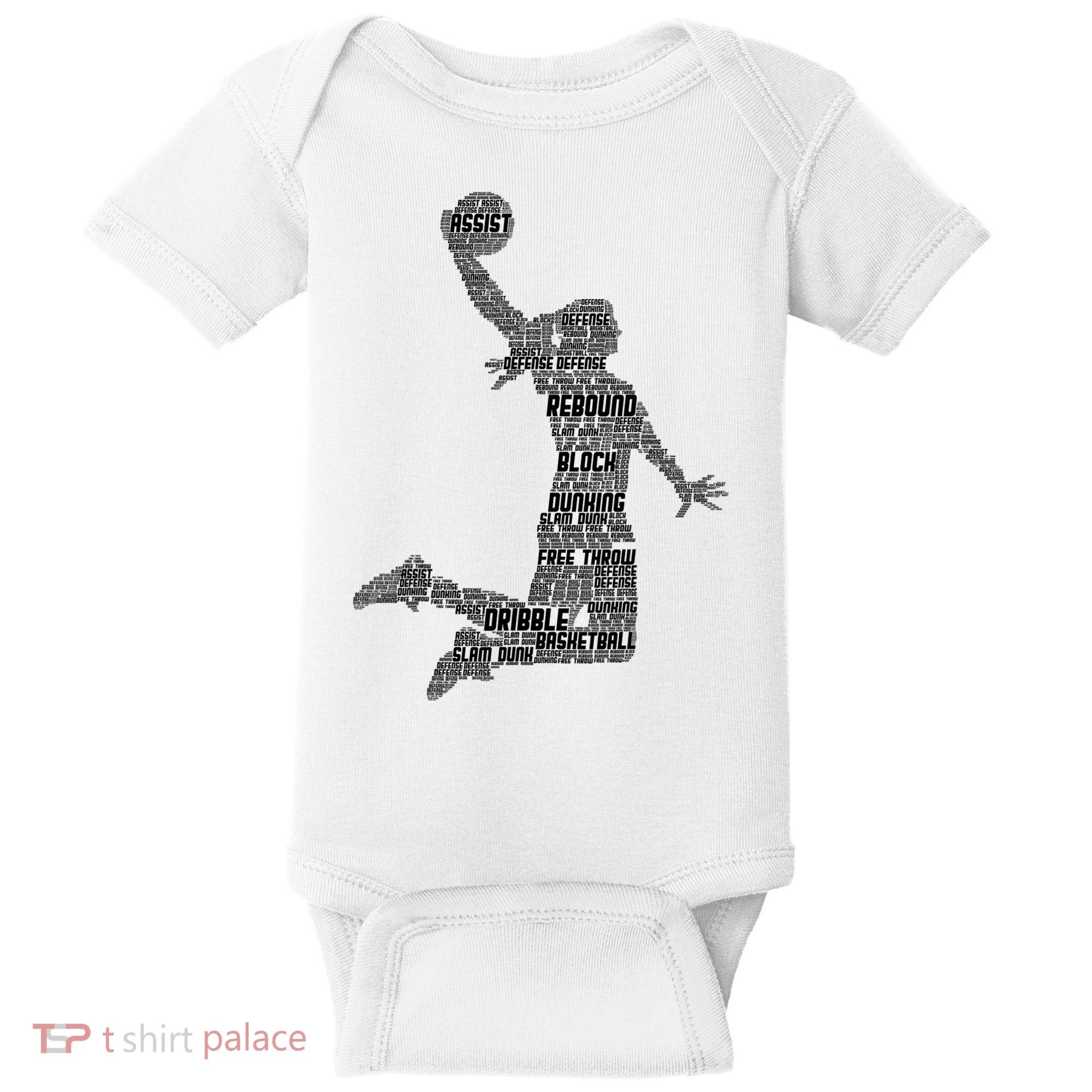 Basketball Girl Player Baby Bodysuit
