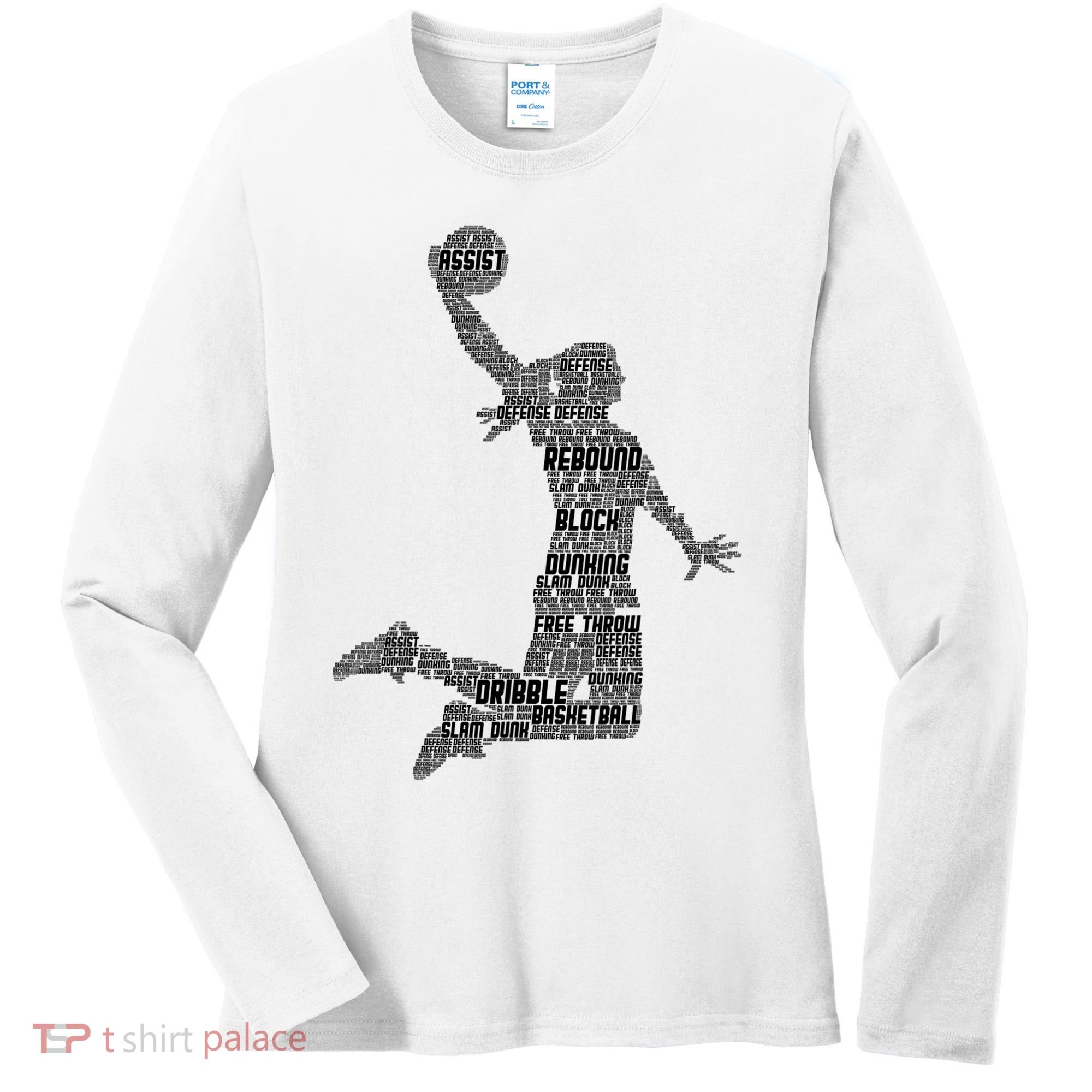 Basketball Girl Player Women's Long Sleeve Shirt