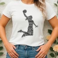 Basketball Girl Player Women's T-Shirt thumb 2