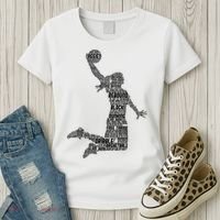 Basketball Girl Player Women's T-Shirt thumb 3