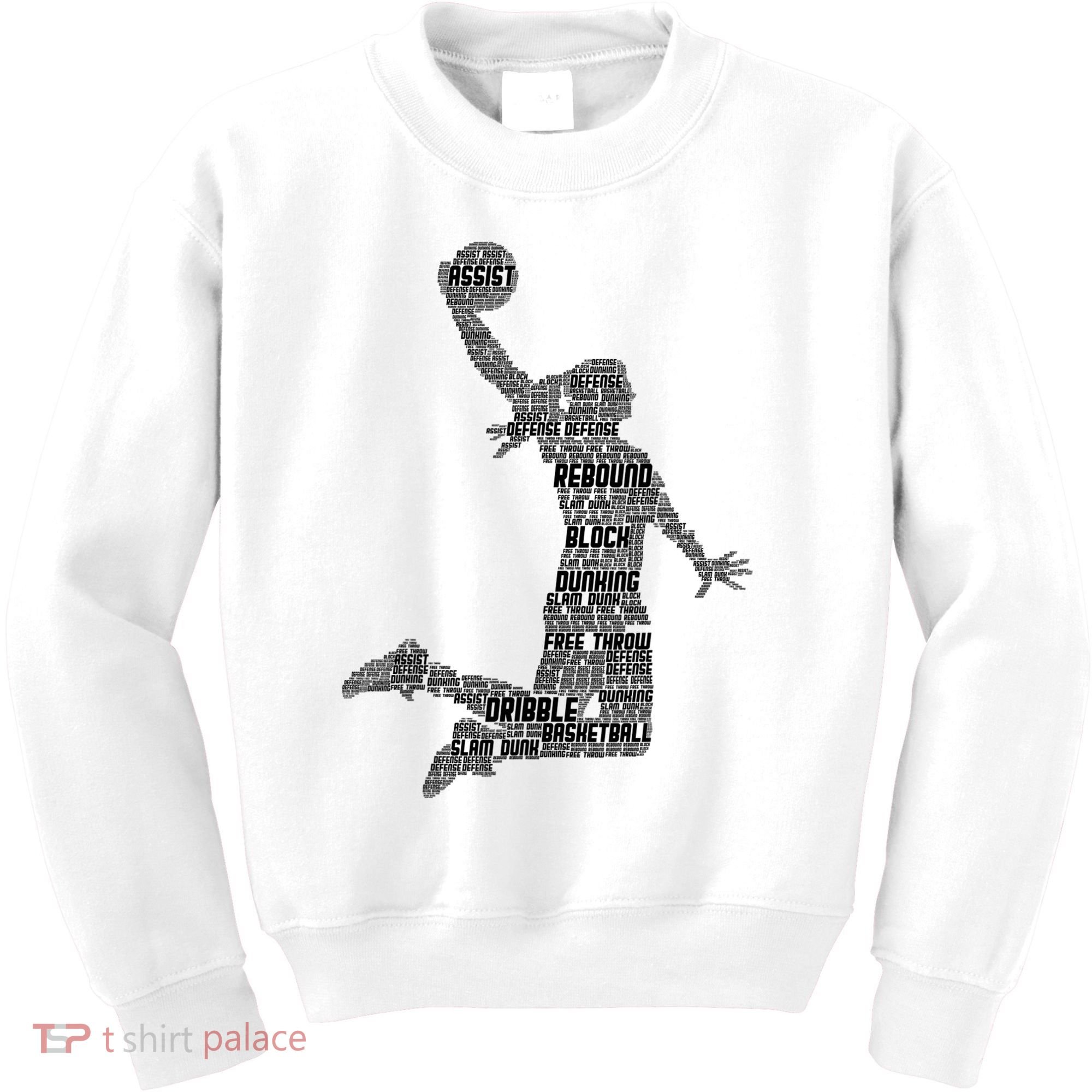 Basketball Girl Player Kids Sweatshirt