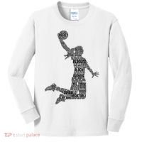 Basketball Girl Player Kids Long Sleeve Shirt thumb 0