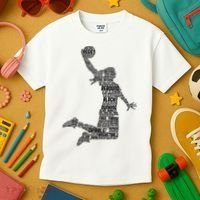 Basketball Girl Player Kids T-Shirt thumb 3