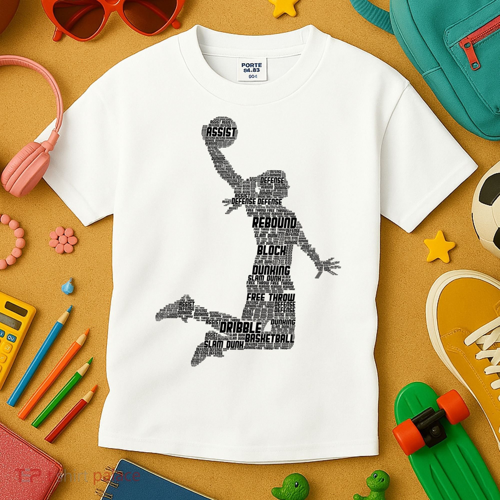 Basketball Girl Player Kids T-Shirt
