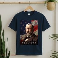 Benjamin Harrison 23rd President Of The United States Portrait T-Shirt thumb 2