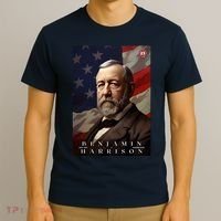 Benjamin Harrison 23rd President Of The United States Portrait T-Shirt thumb 3