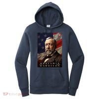 Benjamin Harrison 23rd President Of The United States Portrait Women's Hoodie thumb 0