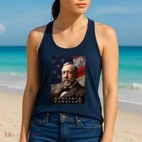 Benjamin Harrison 23rd President Of The United States Portrait Women's Tank Top thumb 2
