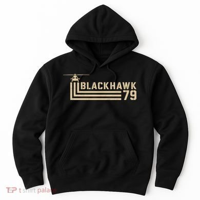 Black Hawk 79 Helicopter Retro Hoodie