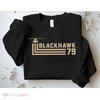 Black Hawk 79 Helicopter Retro Sweatshirt thumb 2