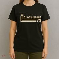 Black Hawk 79 Helicopter Retro T-Shirt thumb 4