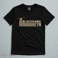 Black Hawk 79 Helicopter Retro T-Shirt thumb 5