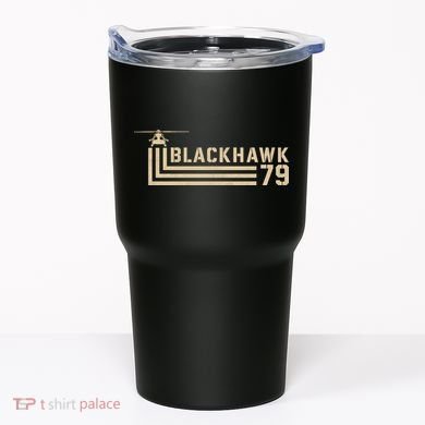 Black Hawk 79 Helicopter Retro Tumbler