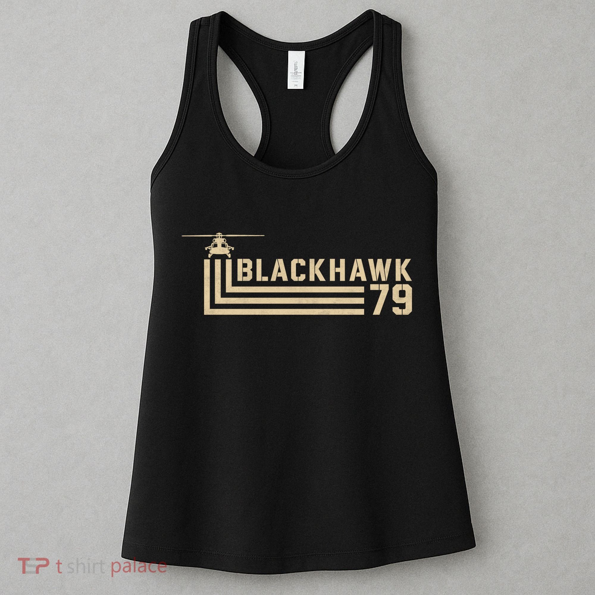 Black Hawk 79 Helicopter Retro Women's Tank Top