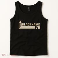 Black Hawk 79 Helicopter Retro Tank Top thumb 2