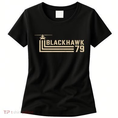 Black Hawk 79 Helicopter Retro Women's T-Shirt