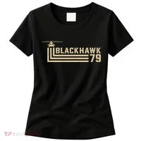 Black Hawk 79 Helicopter Retro Women's T-Shirt thumb 0