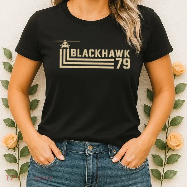 Black Hawk 79 Helicopter Retro Women's T-Shirt