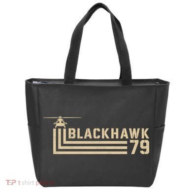 Black Hawk 79 Helicopter Retro Tote Bag