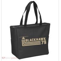 Black Hawk 79 Helicopter Retro Tote Bag thumb 2