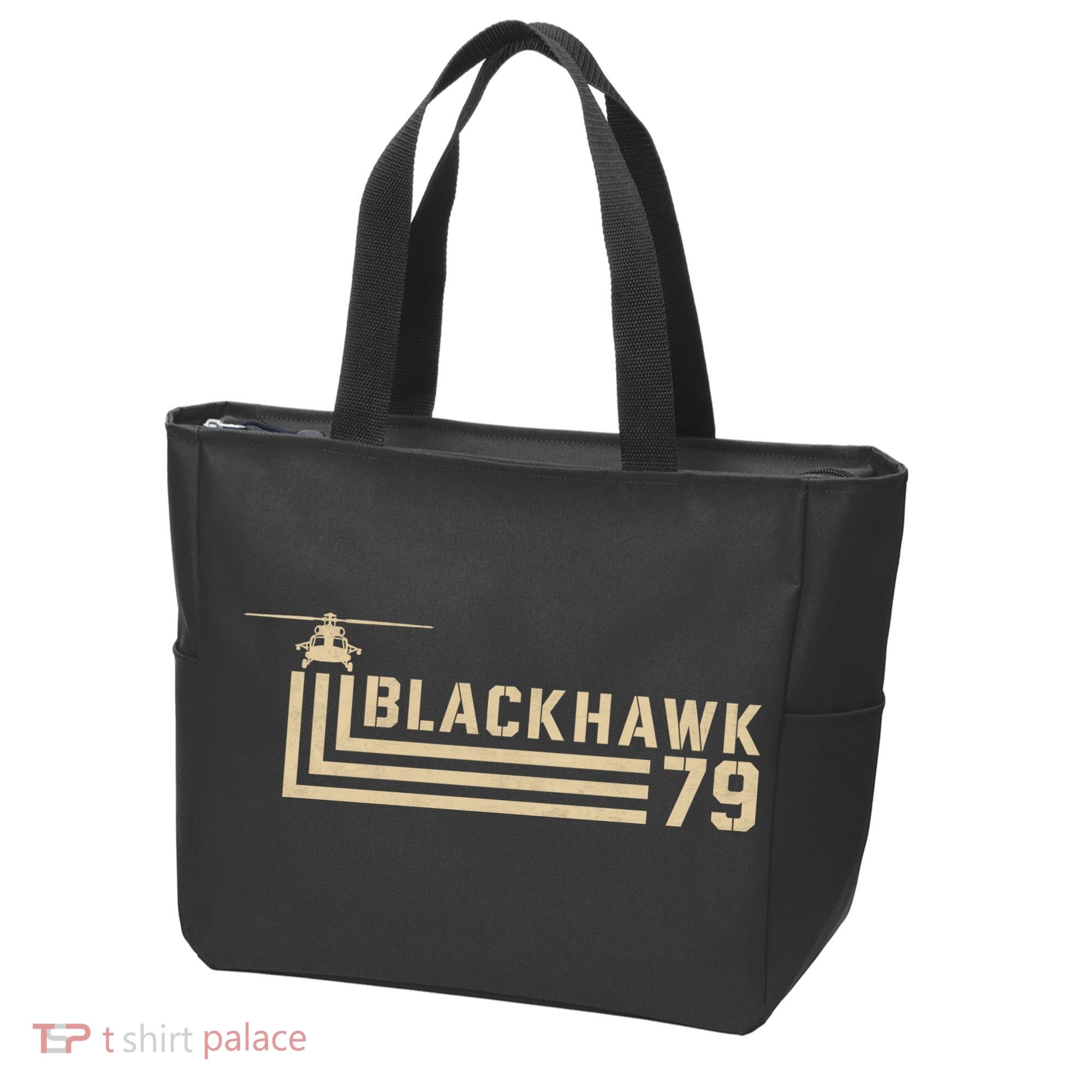 Black Hawk 79 Helicopter Retro Tote Bag