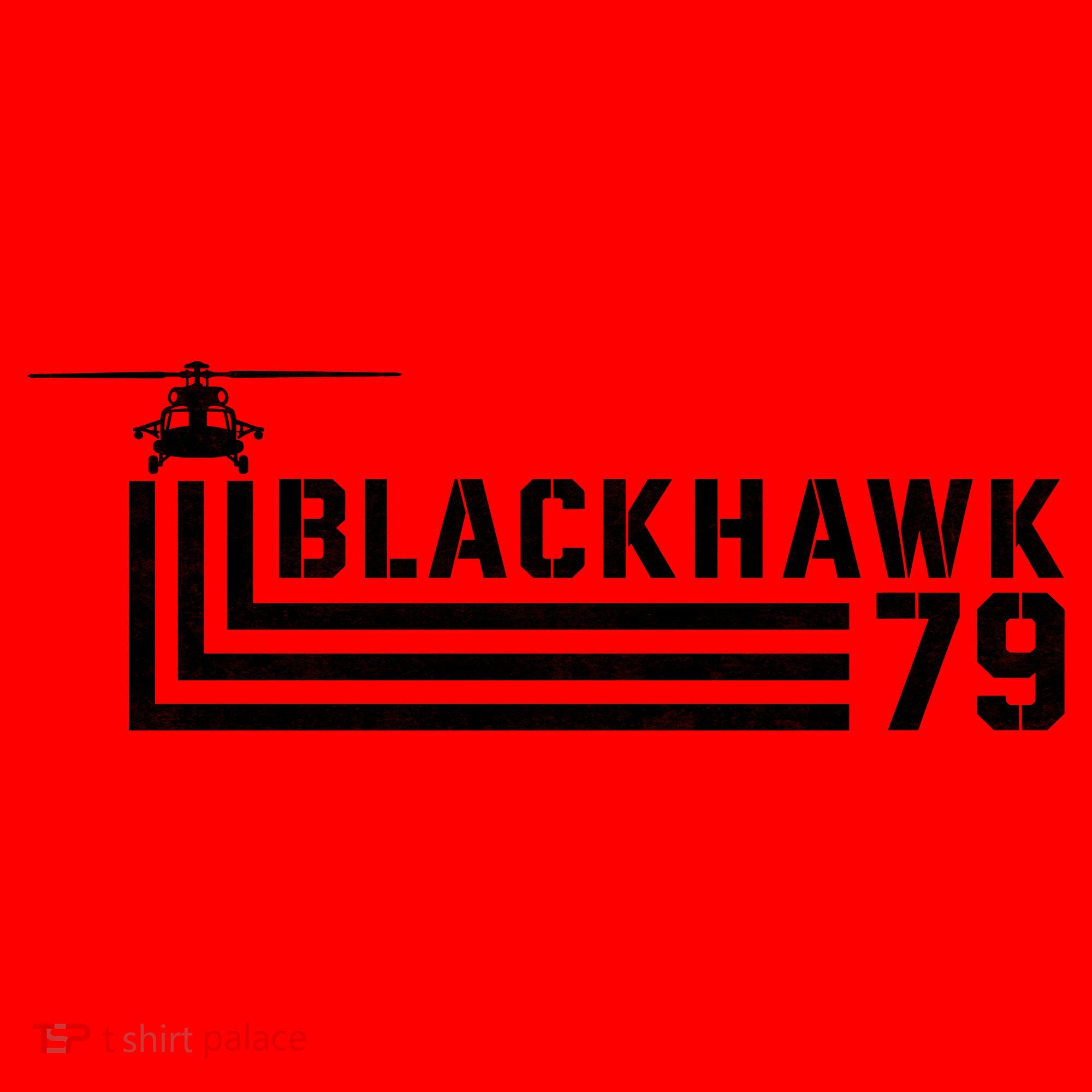 Black Hawk 79 Helicopter Retro Santa Hat