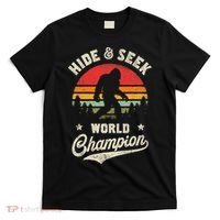 Bigfoot Hide And Seek World Champion Sasquatch Retro Vintage T-Shirt thumb 0