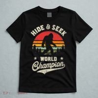 Bigfoot Hide And Seek World Champion Sasquatch Retro Vintage T-Shirt thumb 5