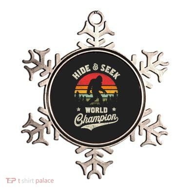 Bigfoot Hide And Seek World Champion Sasquatch Retro Vintage Ornament