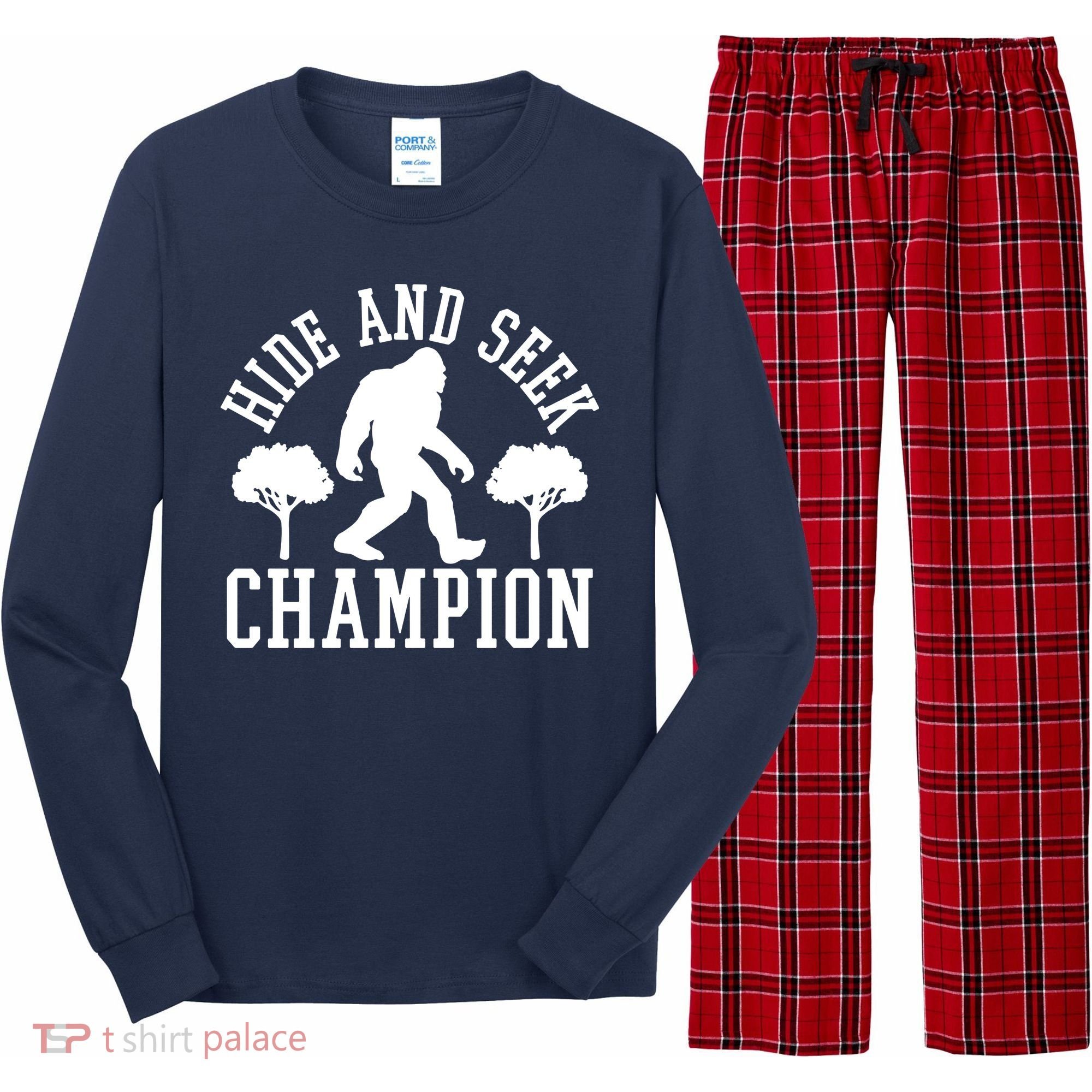 Bigfoot Hide And Seek Champion Long Sleeve Pajama Set