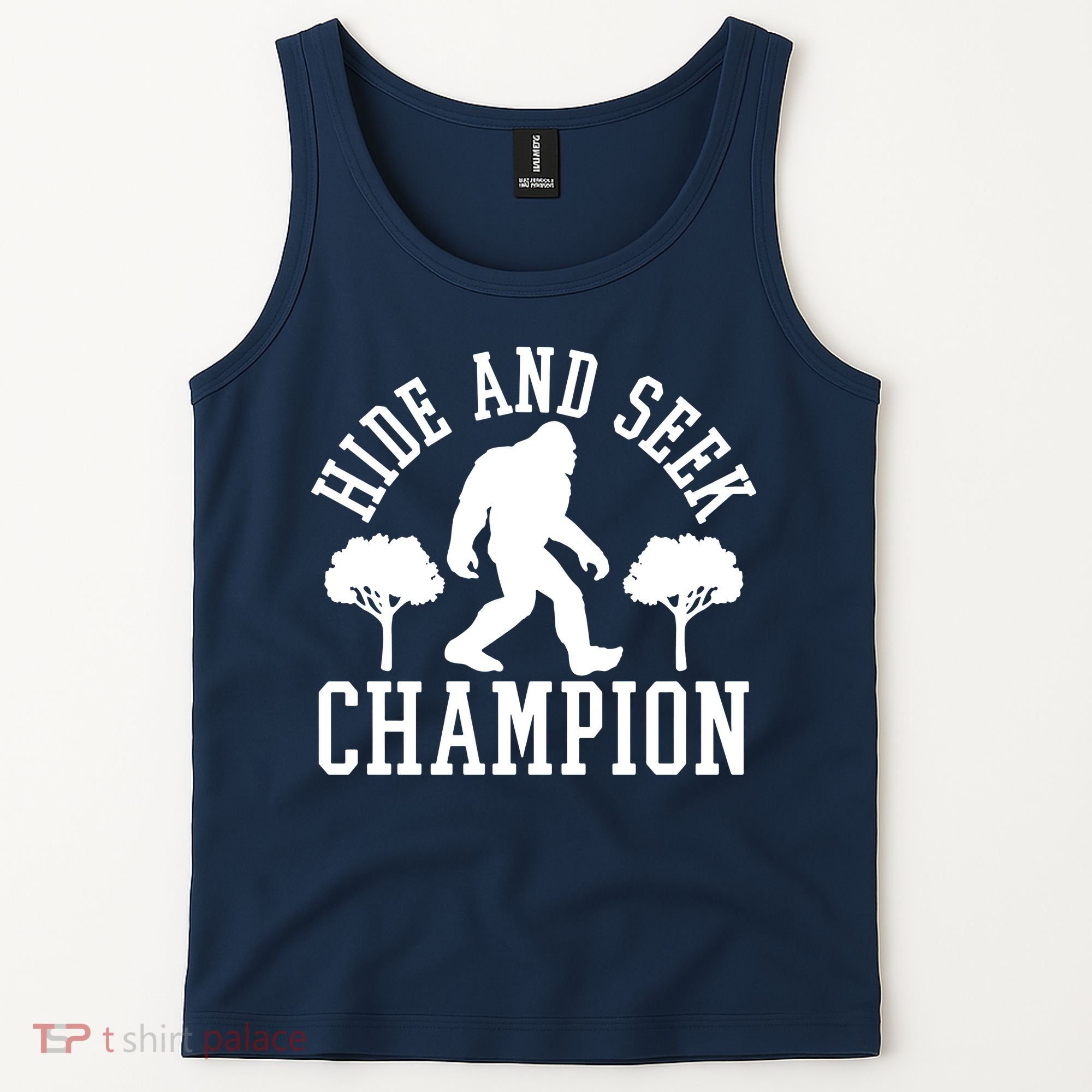 Bigfoot Hide And Seek Champion Tank Top