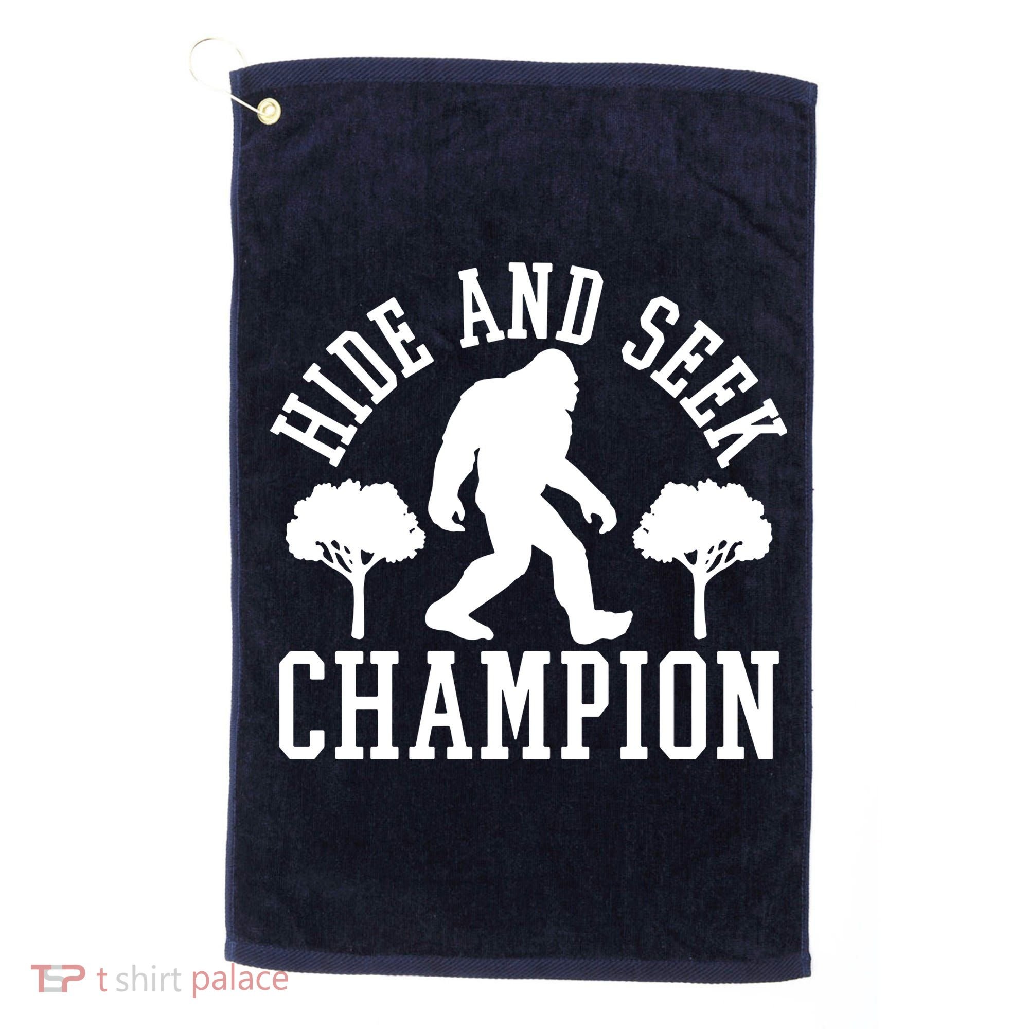 Bigfoot Hide And Seek Champion Golf Towel