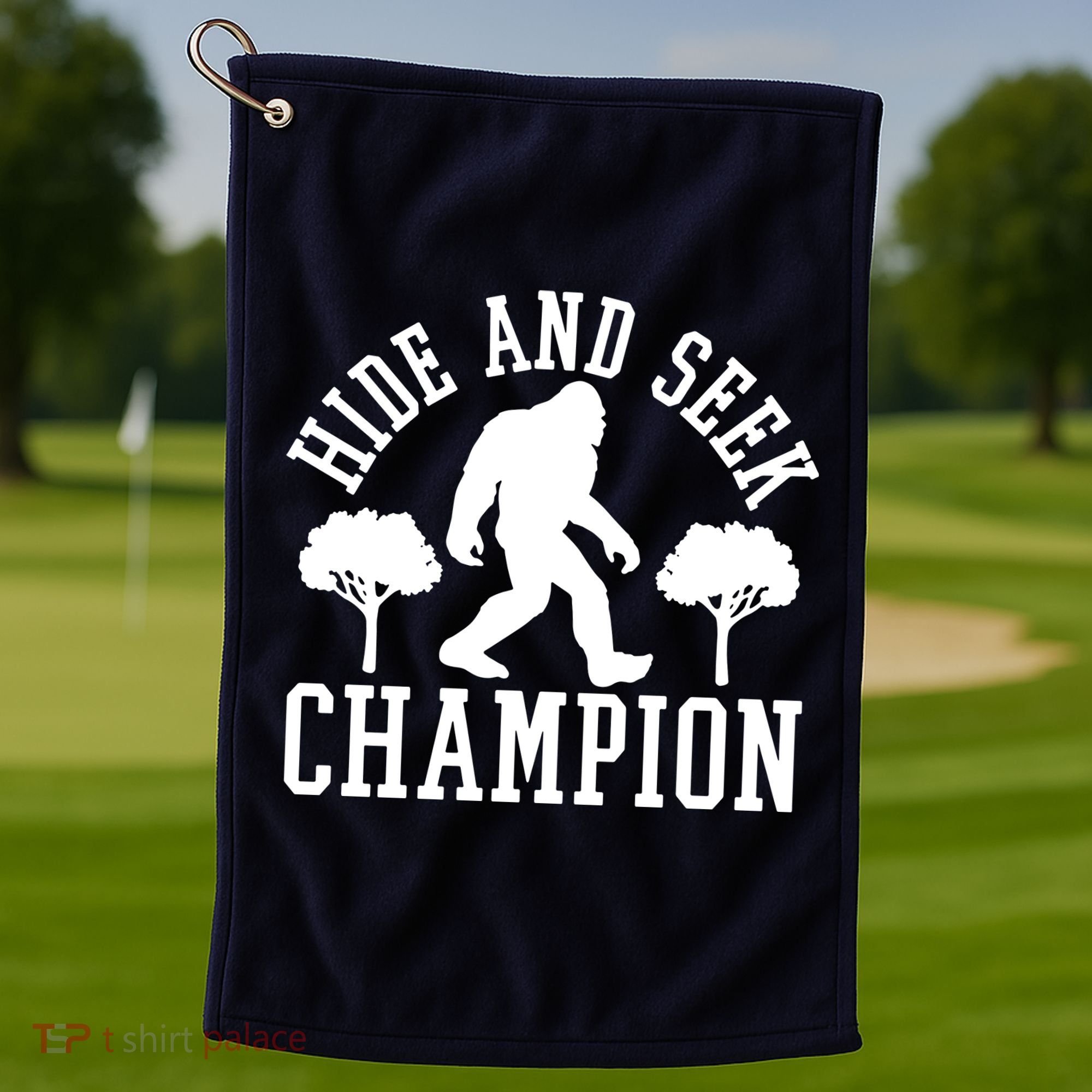 Bigfoot Hide And Seek Champion Golf Towel