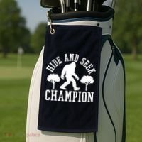 Bigfoot Hide And Seek Champion Golf Towel thumb 2
