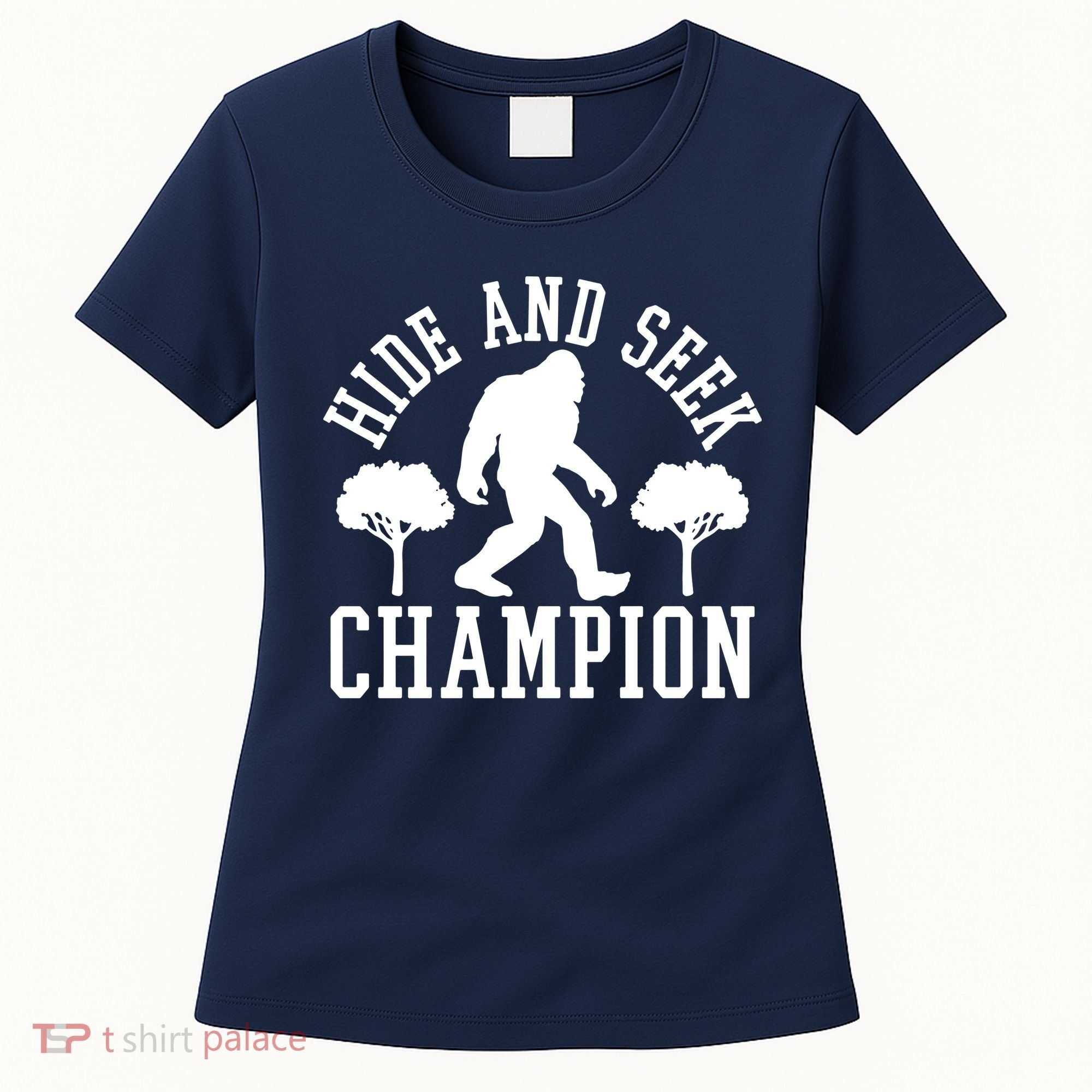 Bigfoot Hide And Seek Champion Women's T-Shirt