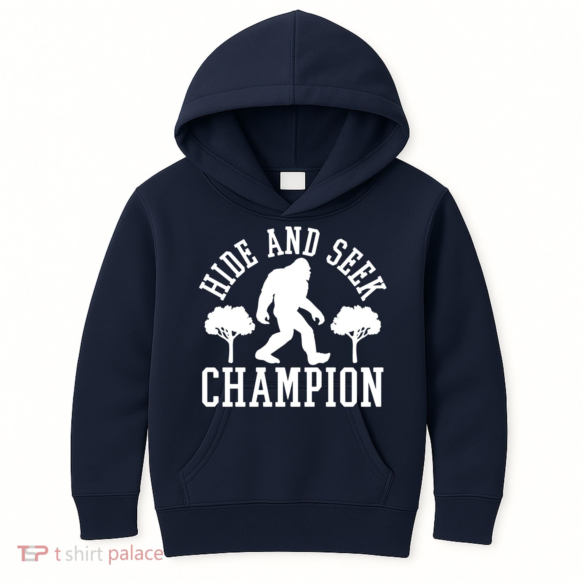 Bigfoot Hide And Seek Champion Kids Hoodie