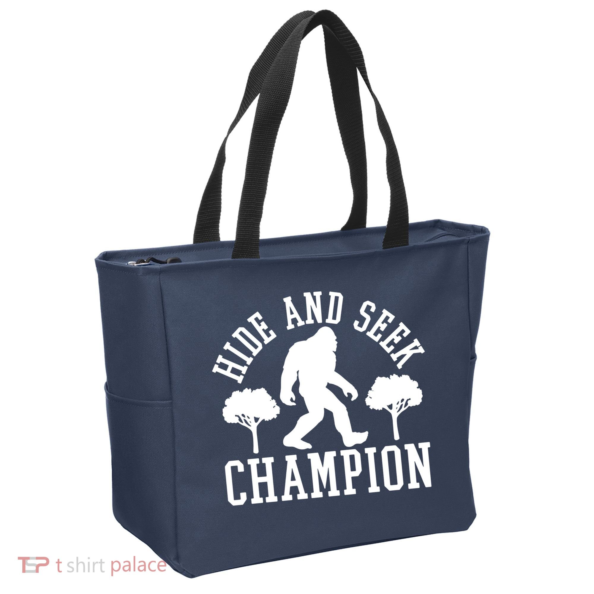 Bigfoot Hide And Seek Champion Tote Bag